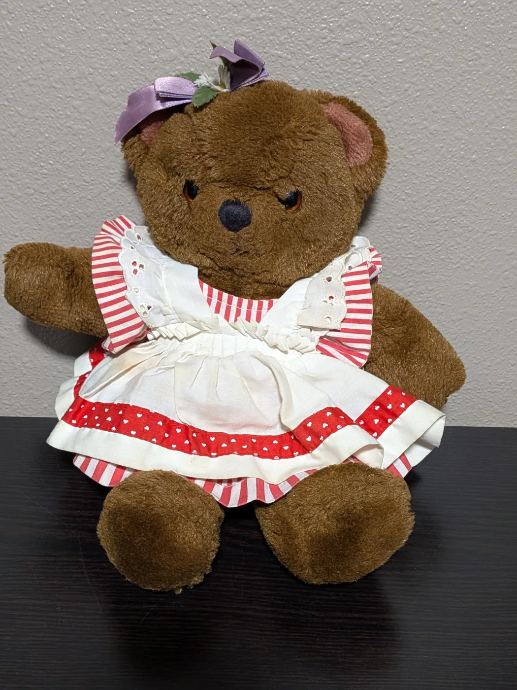 Original photo of Betty the teddy bear