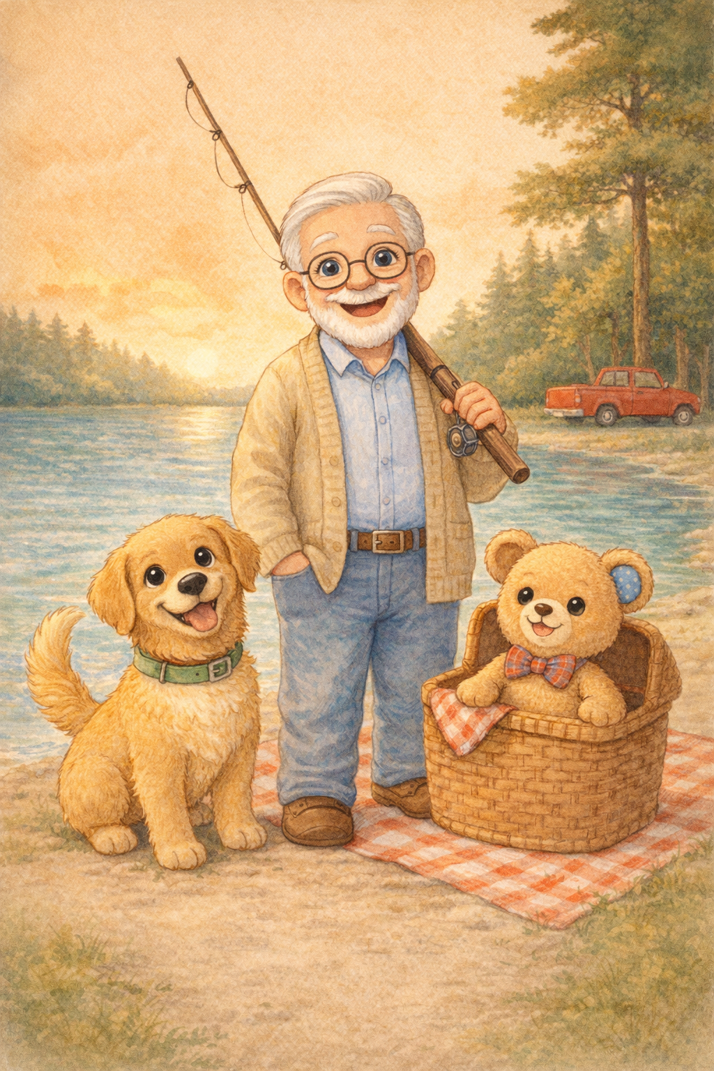Grandpa Joe, Benny, and Mr. Snuggles Go Fishing cover