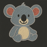 Chalkboard illustration style